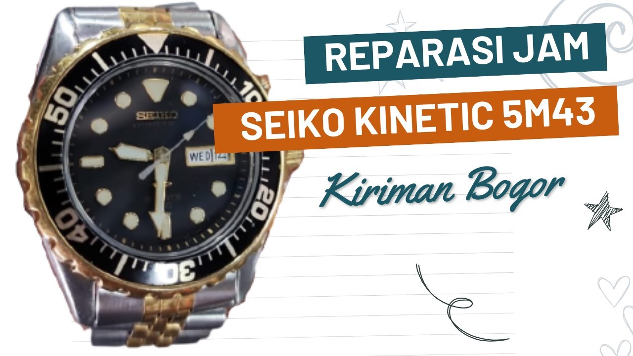 Raparasi Jam Seiko Kinetic 5M43 - Kiriman Bogor