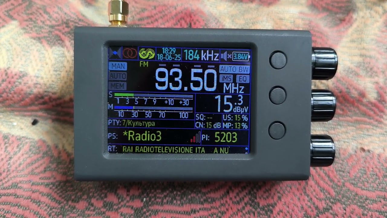 [Es] Sporadic, Italia, Radio 3 RAI, 93.5 MHz, received in Kharkiv 18.06.2025