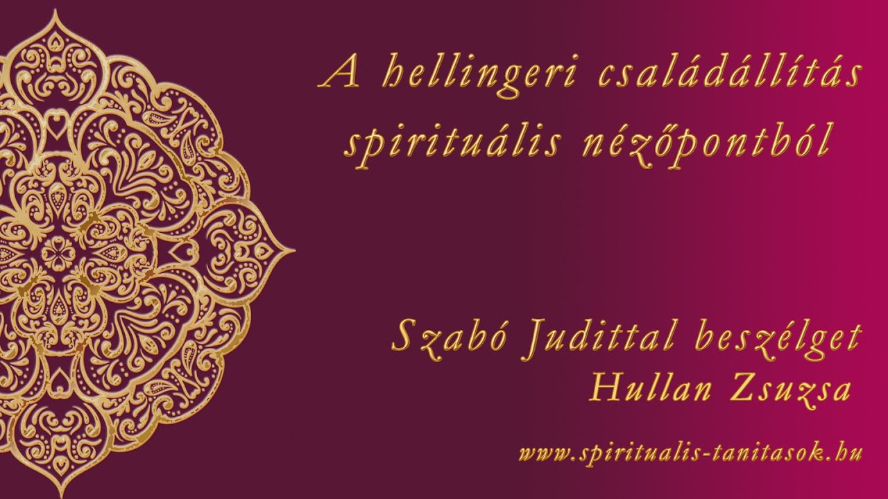 A hellingeri családállítás spirituális nézőpontból