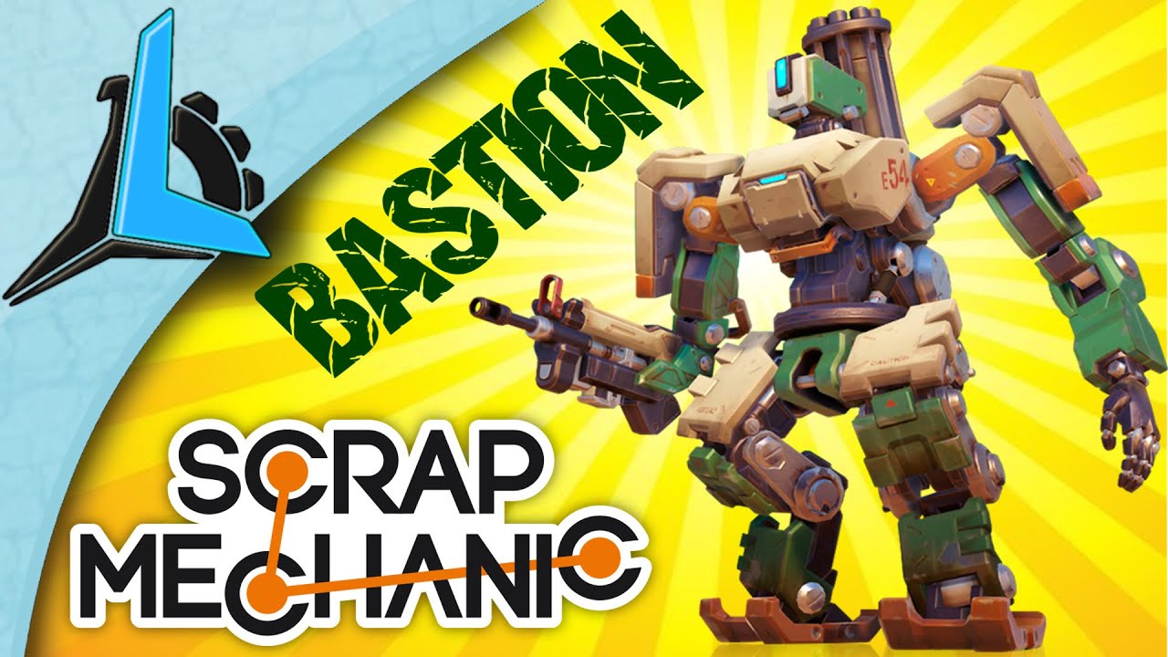 Scrap Mechanic- Bastion From Overwatch-  Transformer- Walker (Showcase) (HD)
