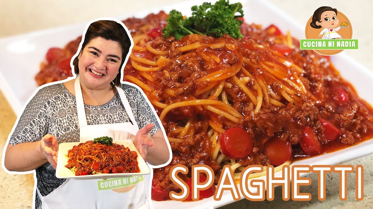 Pinoy Spaghetti Recipe with a twist! | Learn Filipino Sweet Style Spaghetti