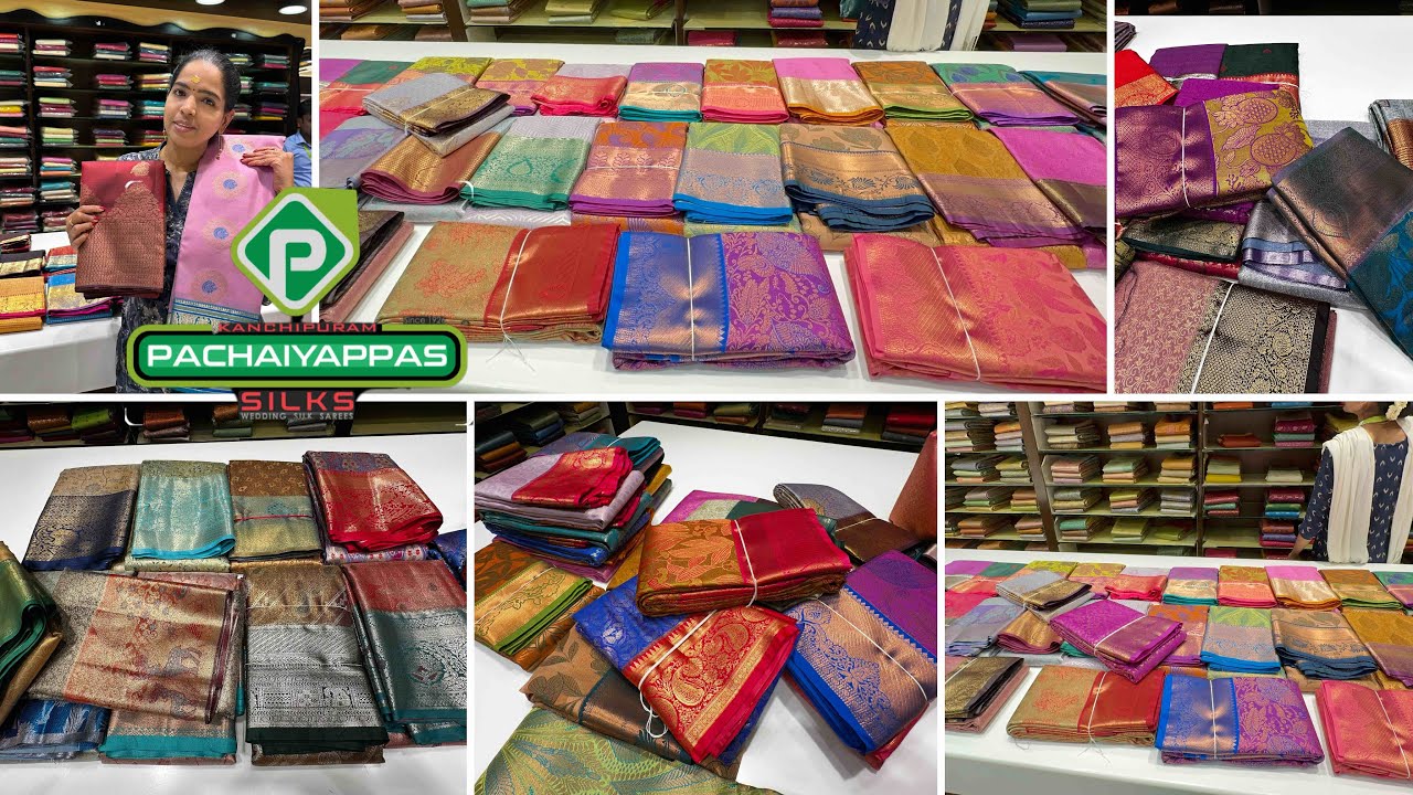 Tnagar Kanchipuram Pachaiyappas Kanchi Silk sarees | Wedding Look 🪔Diwali Sarees Rs.2000-3300 Online