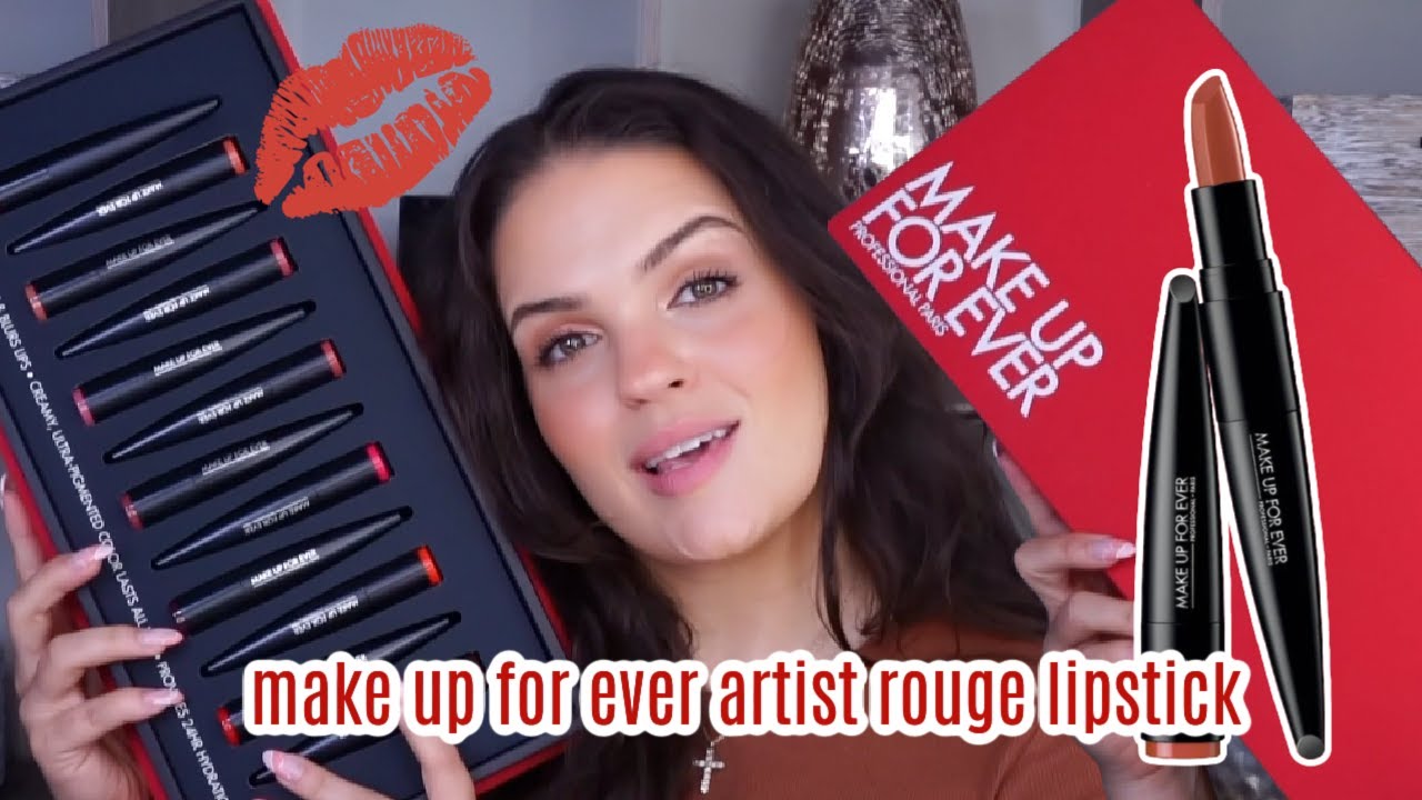 well these are kinda cool MAKE UP FOR EVER Rouge Artist Lipstick Review & Swatches