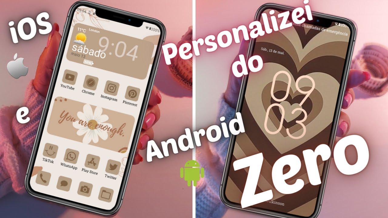 PRIMEIRA PERSONALIZAÇÃO E ORGANIZAÇÃO No Meu Celular MOTOROLA MOTO G52 | iOS e Android Aesthetic