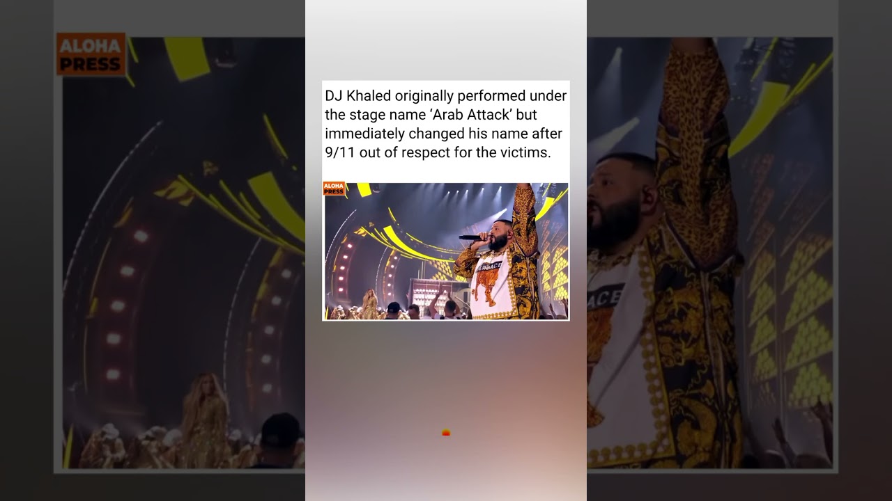 From &lsquo;Arab Attack&rsquo; to DJ Khaled: How 9/11 Forced His Rebrand! #djkhaled #shorts