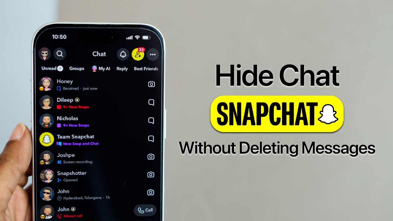 Как скрыть сообщения в Snapchat, не удаляя их?