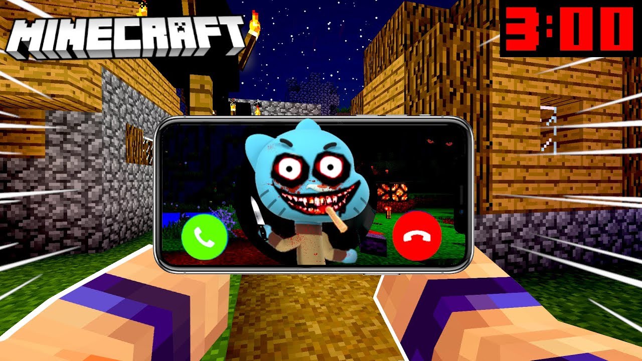 NIE ODBIERAJ TELEFONU OD ZŁEGO GUMBALLA O 3:00 W NOCY BO SPOTKASZ GO W MINECRAFT
