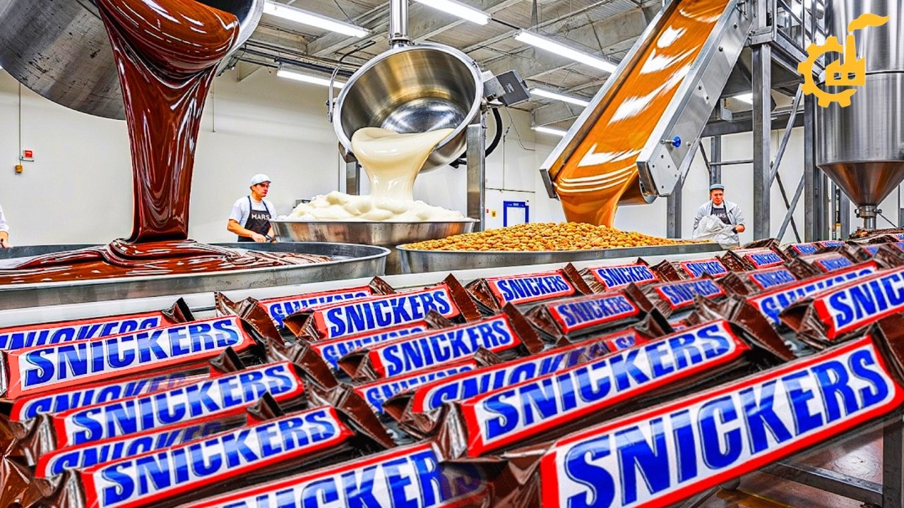 Cómo se Hacen Millones de Snickers al Día en una FABRICA MODERNA