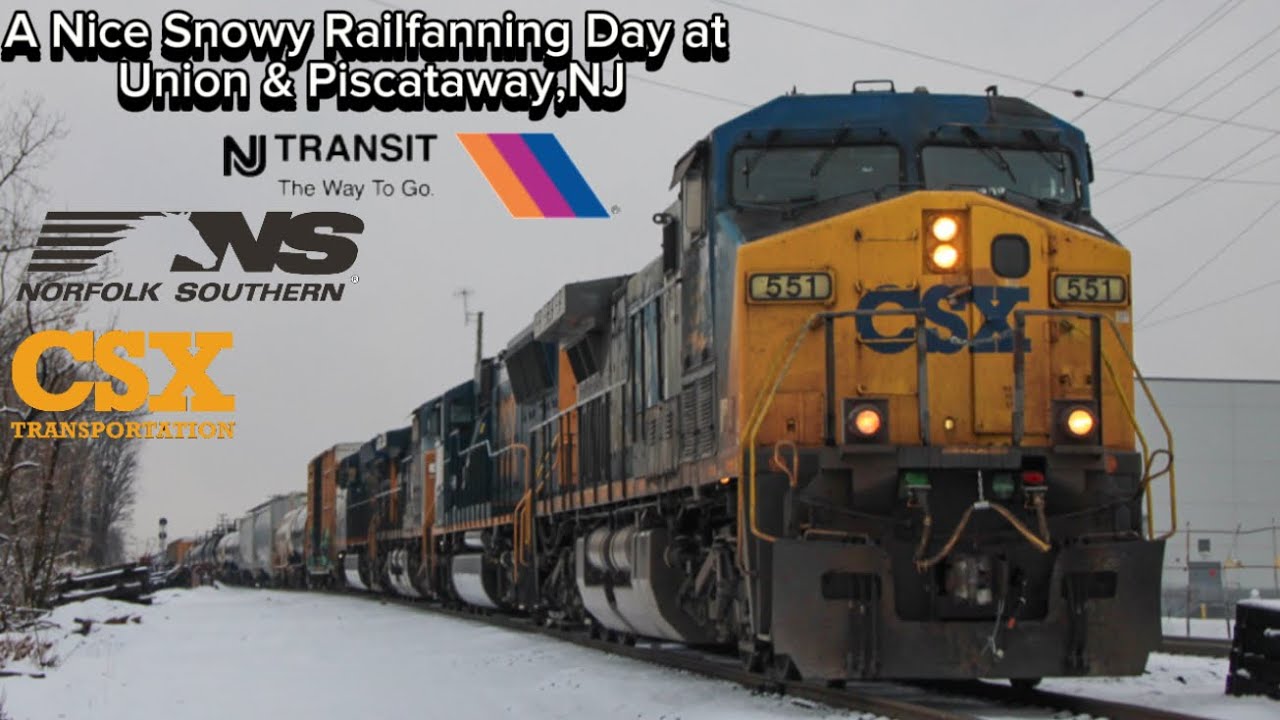 A nice Railfanning day at Union & Piscataway,NJ w/ CN Power, EMD Leaders,YN2 leader & more (1/17/26)