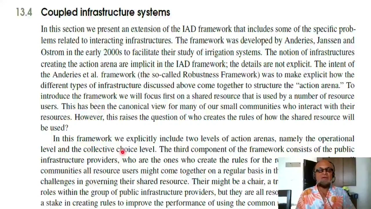 Ch 13- 3 - Institutional Analysis of Coupled Infrastructure Systems
