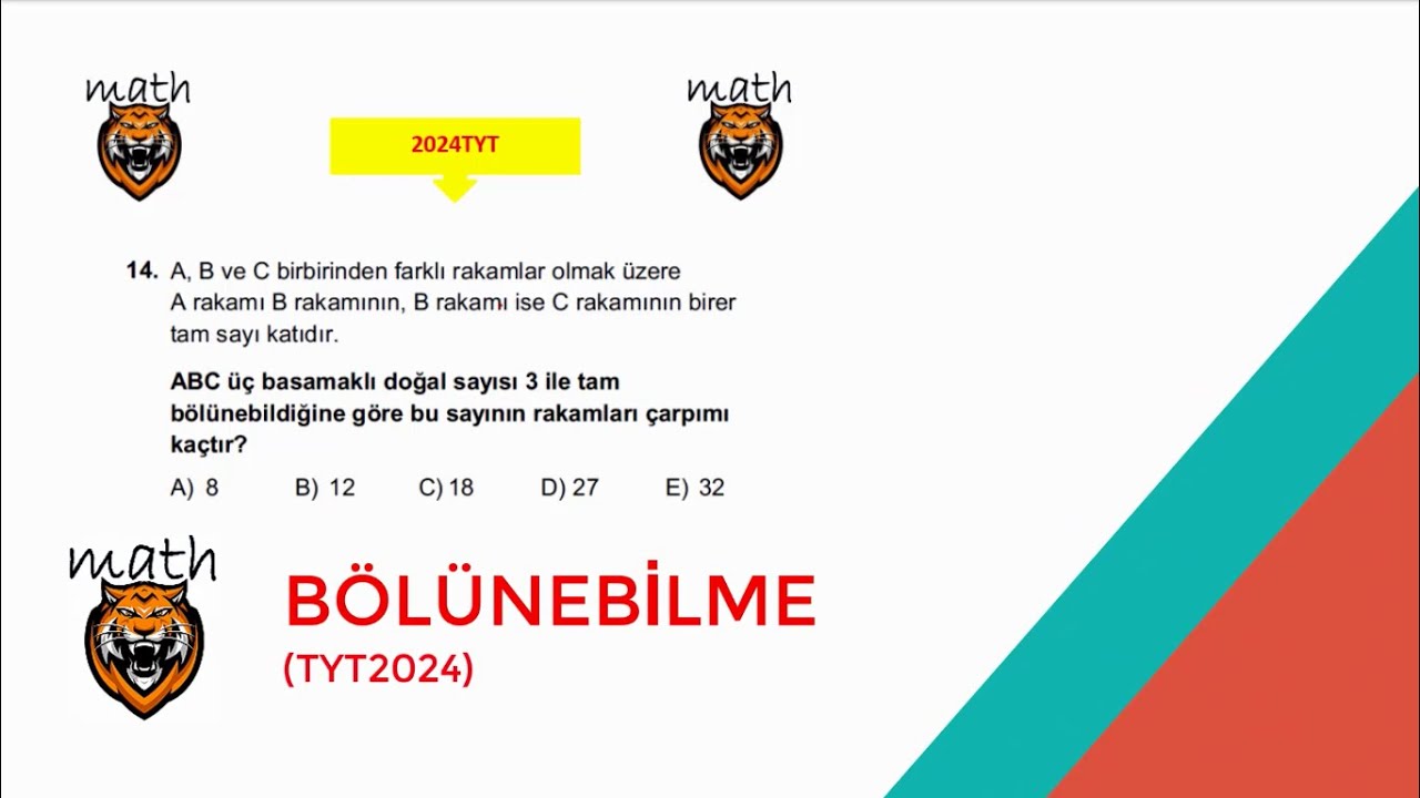 BÖLÜNEBİLME-(Kat Sorusu)(TYT2024)
