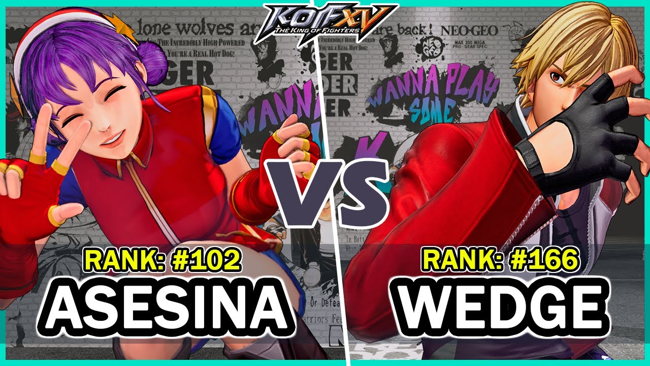 KOF XV 🔥 Shermie Asesina (Athena/Shermie/Leona) vs Wedge (Terry/Rock/Krohnen) 🔥 Steam