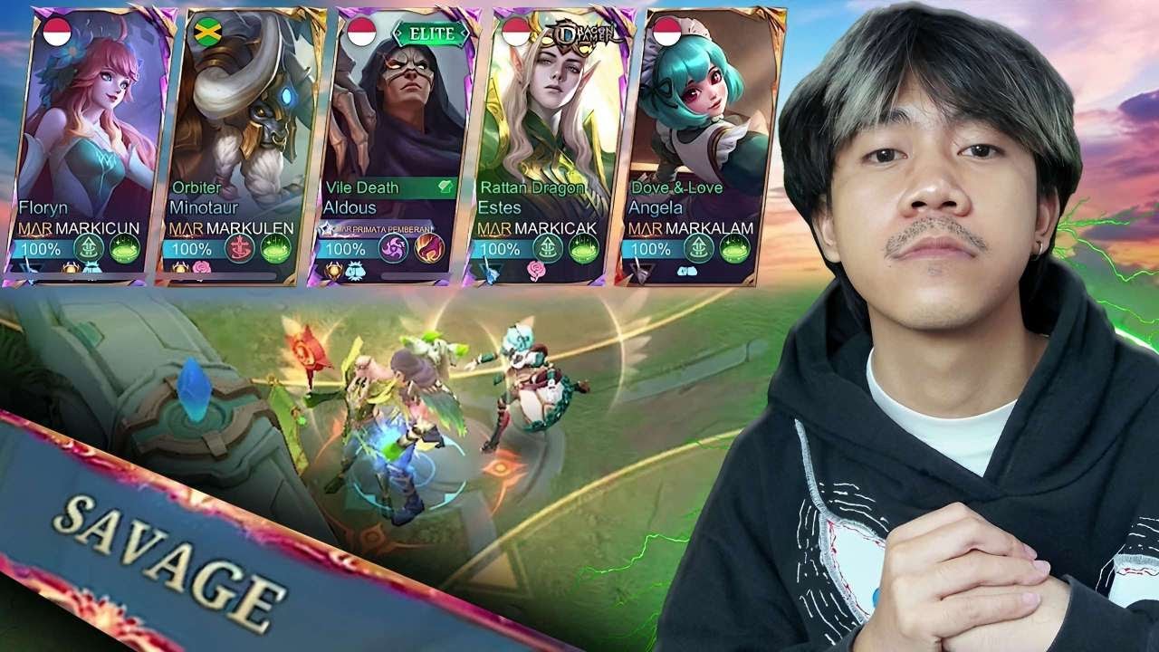 KETIKA BAPAK ALDOUS INDONESIA DI SUPPORT 4 HEALER - Mobile legends