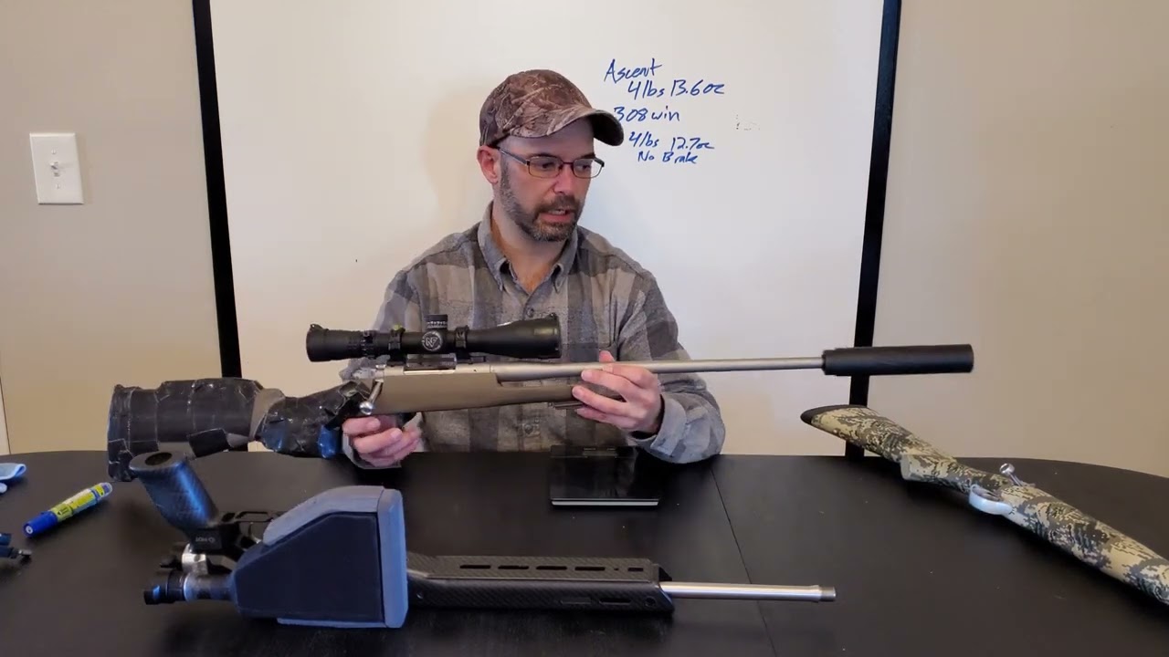 Comparison and weights of several ultralight rifle options, including the Kimber Mountain Ascent