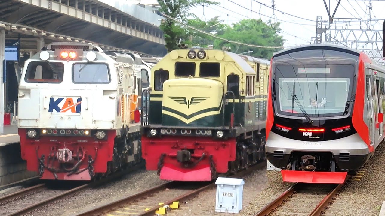 RAMAINYA KERETA API JAKARTA EDISI AKHIR SEPTEMBER 2025 !! Lokomotif Vintage, Kereta Argo, KRL China