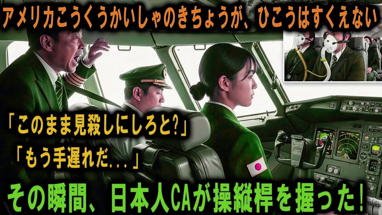 【世界騒然】「女に操縦なんて無理だろ？」と笑われた日本人CA──だが機長が気絶した3秒後、彼女は操縦席に座りたった一人で奇跡を起こした。乗客284人、そして世界が震えた日。#感動実話 #AIストーリー