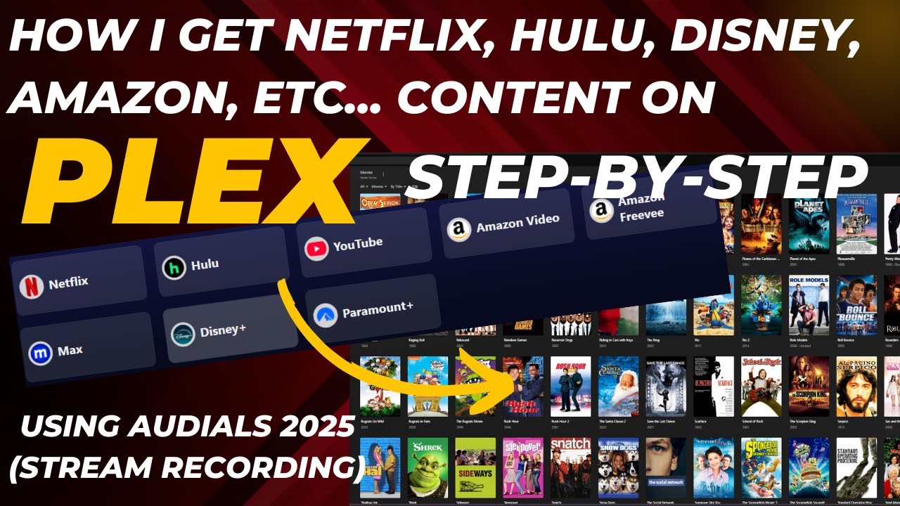 Step by Step How I Put Netflix, Hulu, Disney, Amazon and more Streaming Content on Plex with Audials