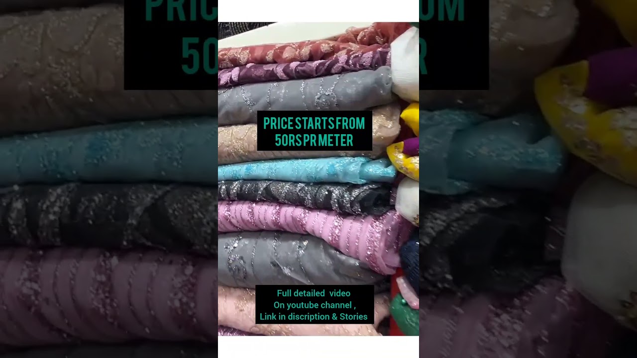 fabric market in Indore, check out full video on channel.
