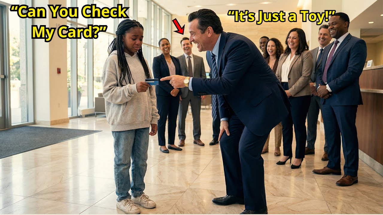Bank Manager Laughed at Black Girl’s “Toy Card” — Froze When the Balance Loaded