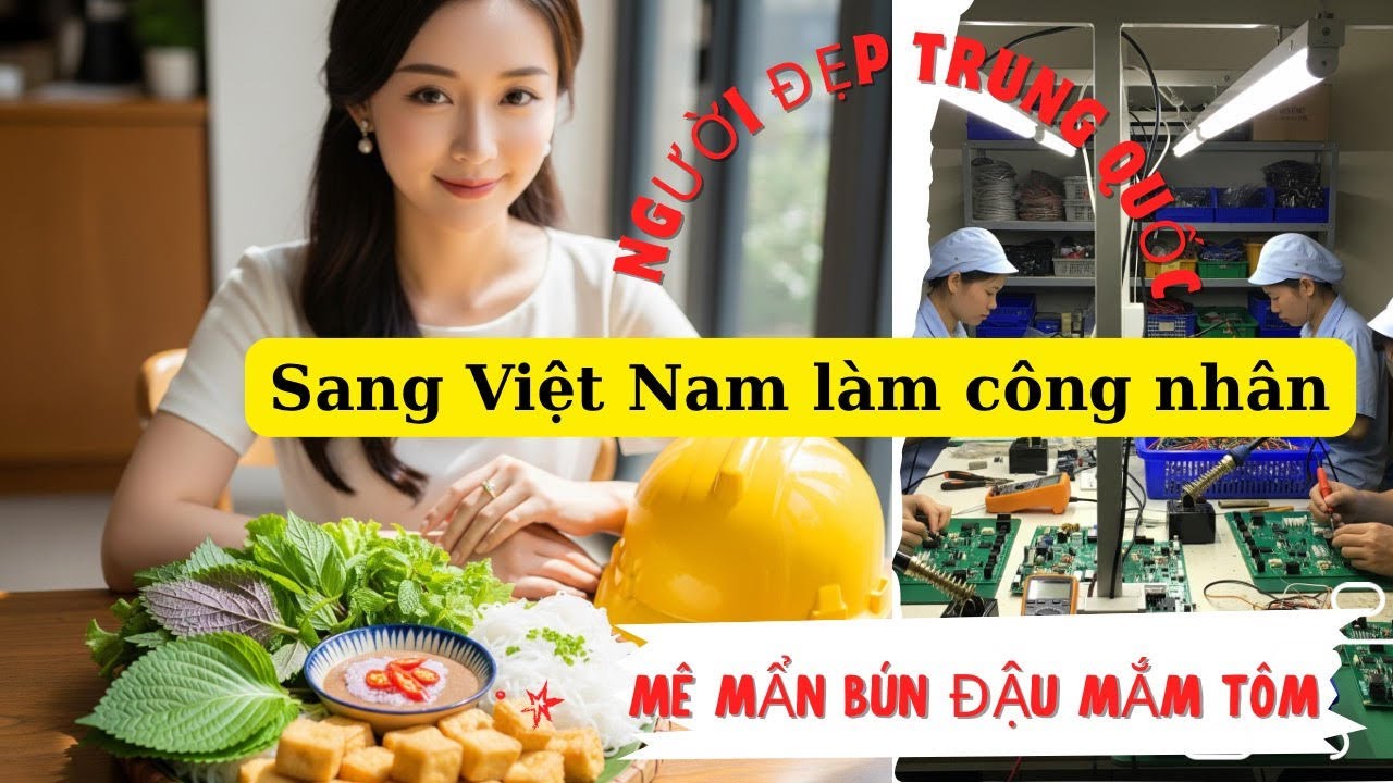 Người Đẹp Trung Quốc Sang Việt Nam Làm Công Nhân, Mê Mẩn Bún Đậu Mắm Tôm