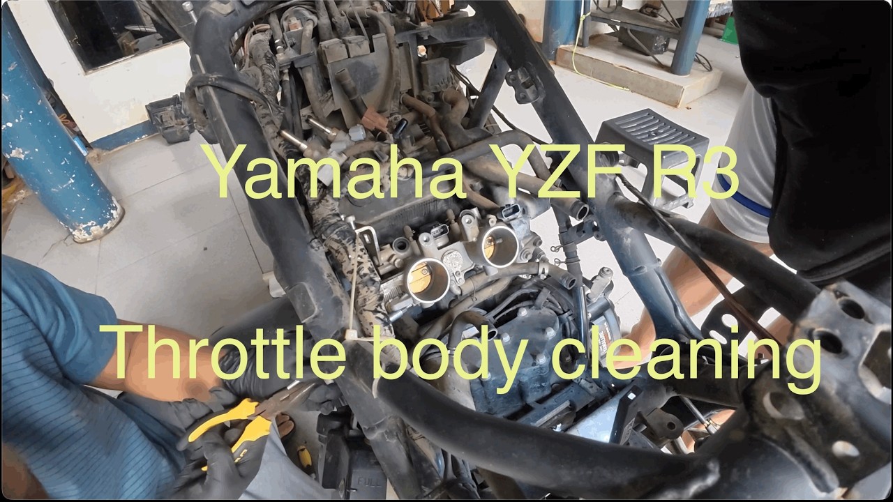 Yamaha R3  Preventive maintenance Part2 Throttle body cleaning