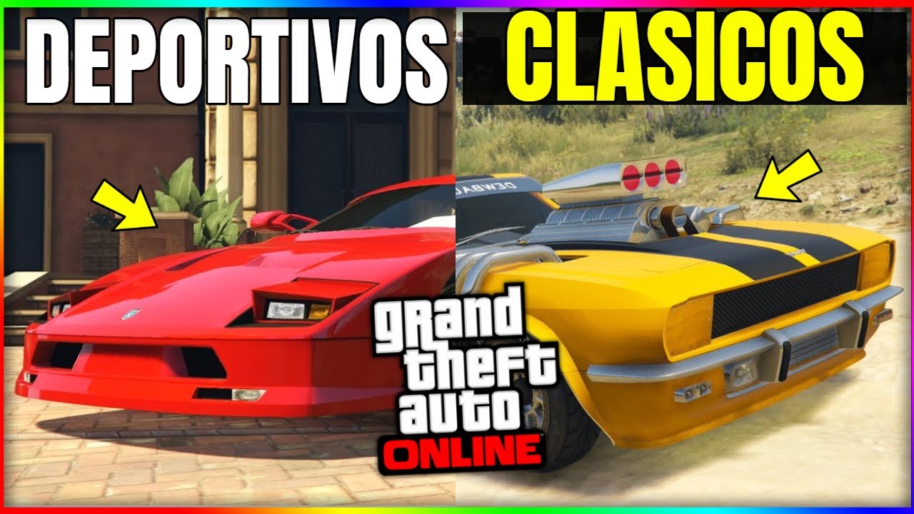 TOP 10 MEJORES DEPORTIVOS CLASICOS de GTA5 ONLINE QUE DEBES TENER! TOP MEJORES CLASICOS GTA| Mystic