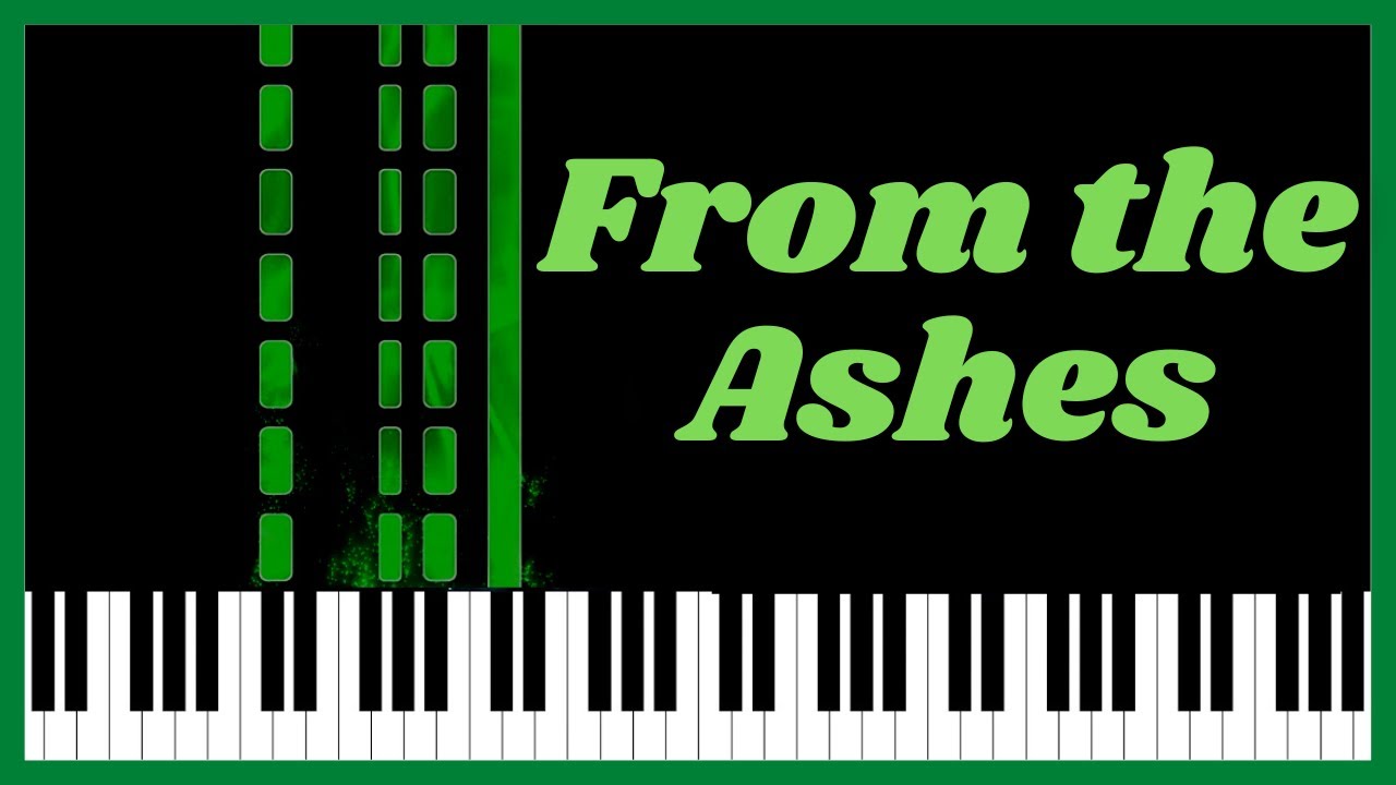 ILLENIUM -  From the Ashes  - Tutorial de piano. Tablatura gratis.