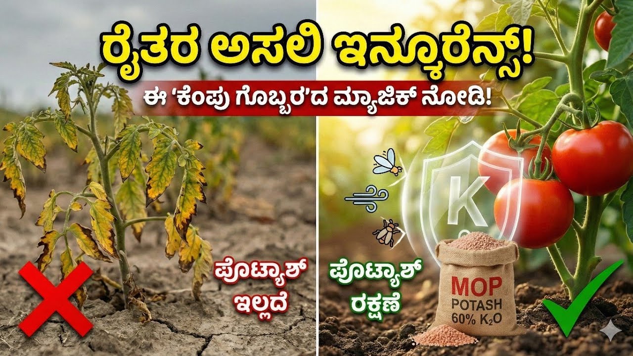 ರೈತರ ಅಸಲಿ ‘ಇನ್ಶೂರೆನ್ಸ್’ ಈ ಕೆಂಪು ಗೊಬ್ಬರ! ಹಾಕದಿದ್ದರೆ ನಷ್ಟ ಗ್ಯಾರಂಟಿ! | Potash Fertilizer Uses