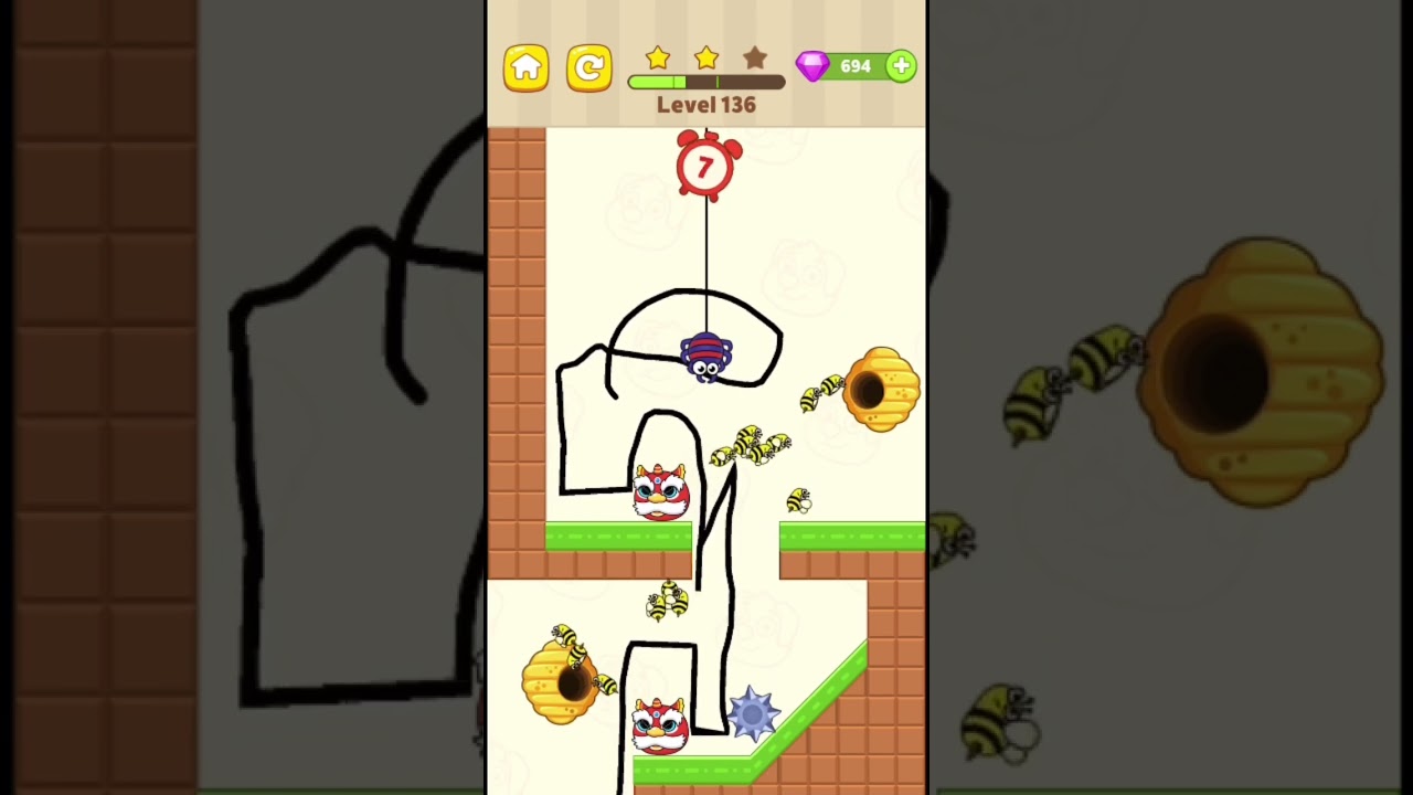 #savethedog #dogescape #drawtosave #iosgames #mobilegames #level136