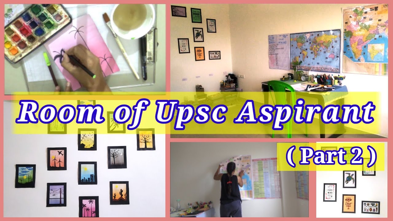 Room of UPSC Aspirant - Part 2 | IAS aspirant room makeover #roomtour #upsc #ias #motivation #vlog