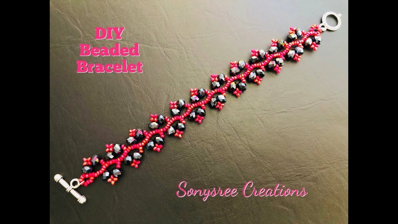 Beaded Vine Bracelet in a new look. Making this in 2 different ways