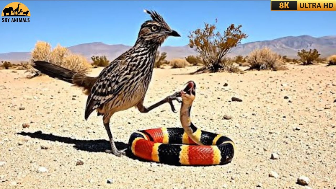 Roadrunner vs Venomous Snake – Speed Beats Poison in a Shocking Encounter!