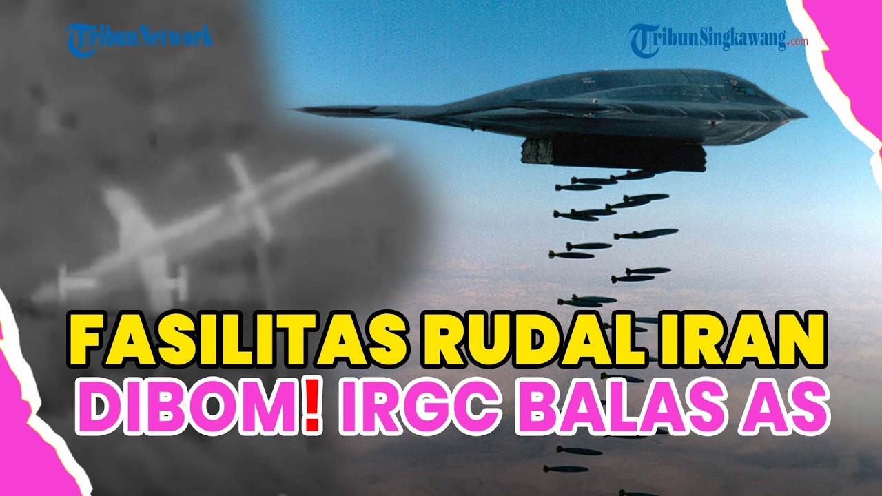 ®️🔴 DETIK-DETIK BOM SILUMAN B-2 AS SERANG FASILITAS RUDAL BALISTIK IRAN❗IRGC HANTAM MARKAS MUSUH