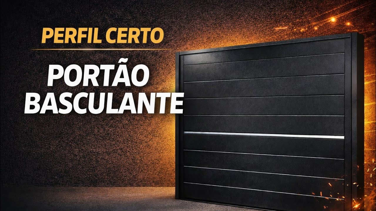 Como Fazer um Portão Basculante de Alumínio - Fabiano Carvalho Serralheiro 