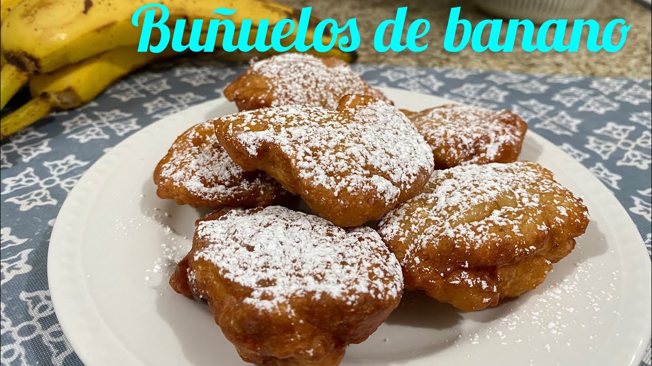 Receta Fácil ⚡️Cómo hacer Buñuelos de banano? Receta de Fritas de Banano ¿Qué Hago de Comer Hoy?