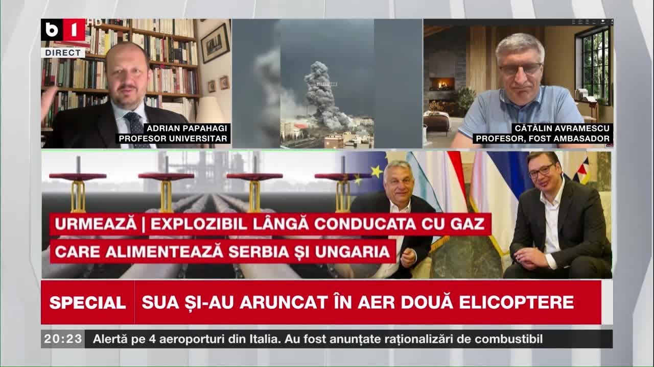 SPECIAL B1 CU CIURLIN.IRANUL se răzbună pe statele din Golf/SUA și-au aruncat &icirc;n AER 2 ELICOPTERE.P1