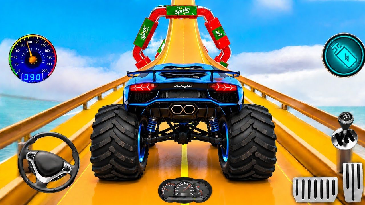 Car Stunt Races Mega Ramps - Monster Truck Stunts - Car Racing 3D Gameplay