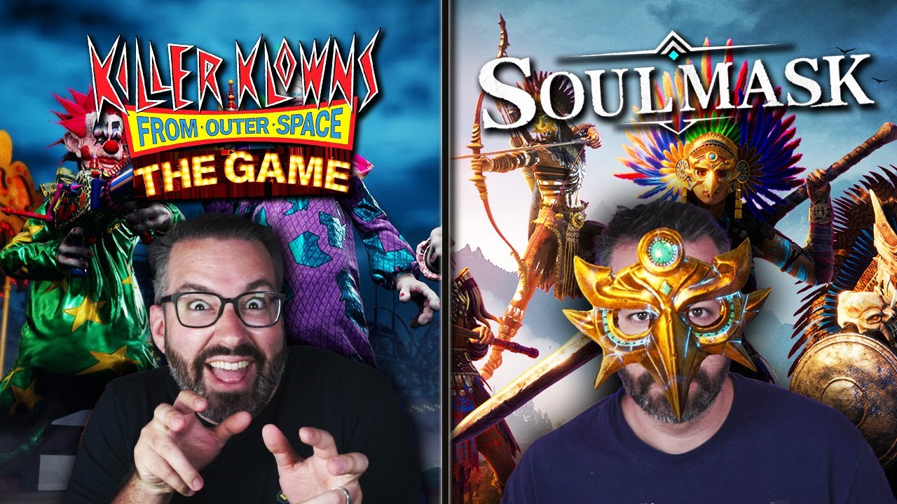 More Klownin' Around & NEW Survival Game! 👀 (Killer Klowns From Outer Space + Soulmask)
