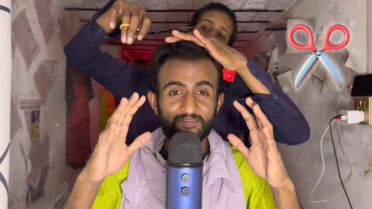 ASMR Haircut But He is Fake Barber