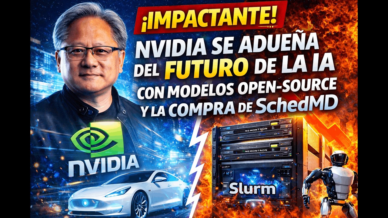 Nvidia se adueña del futuro de la IA con modelos Open-Source y la compra de SchedMD