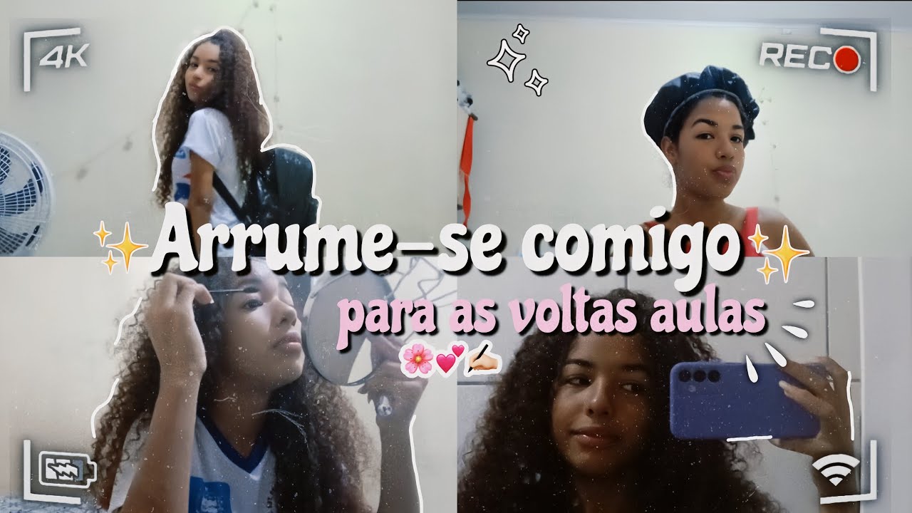 Arrume-se comigo para o meu primeiro dia de aula 🎀📚✨️