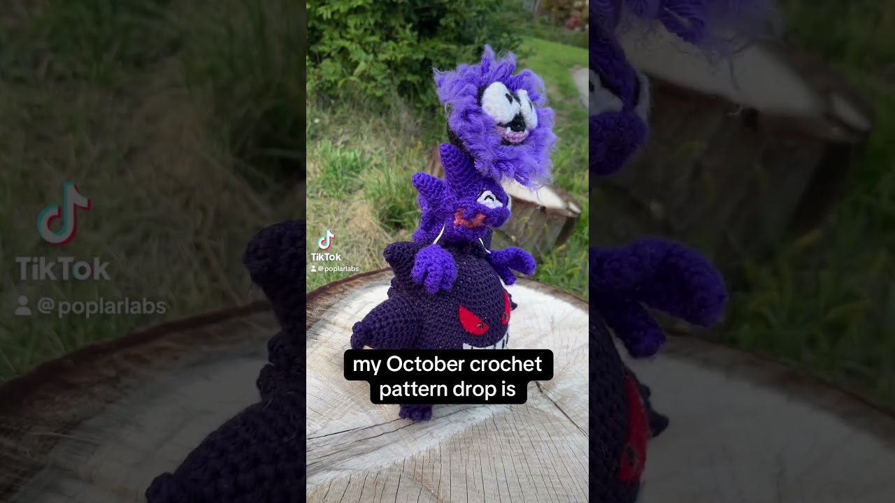 Gastly crochet pattern drop! 💜