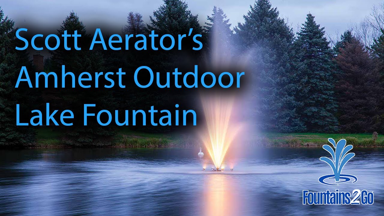 The Amherst Outdoor Lake Fountain by Scott Aerator