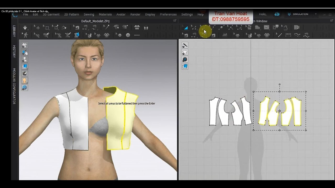 CLO 3D CHỈNH AVATAR VÀ TÁCH RẬP   [Công nghệ thời trang]✂️