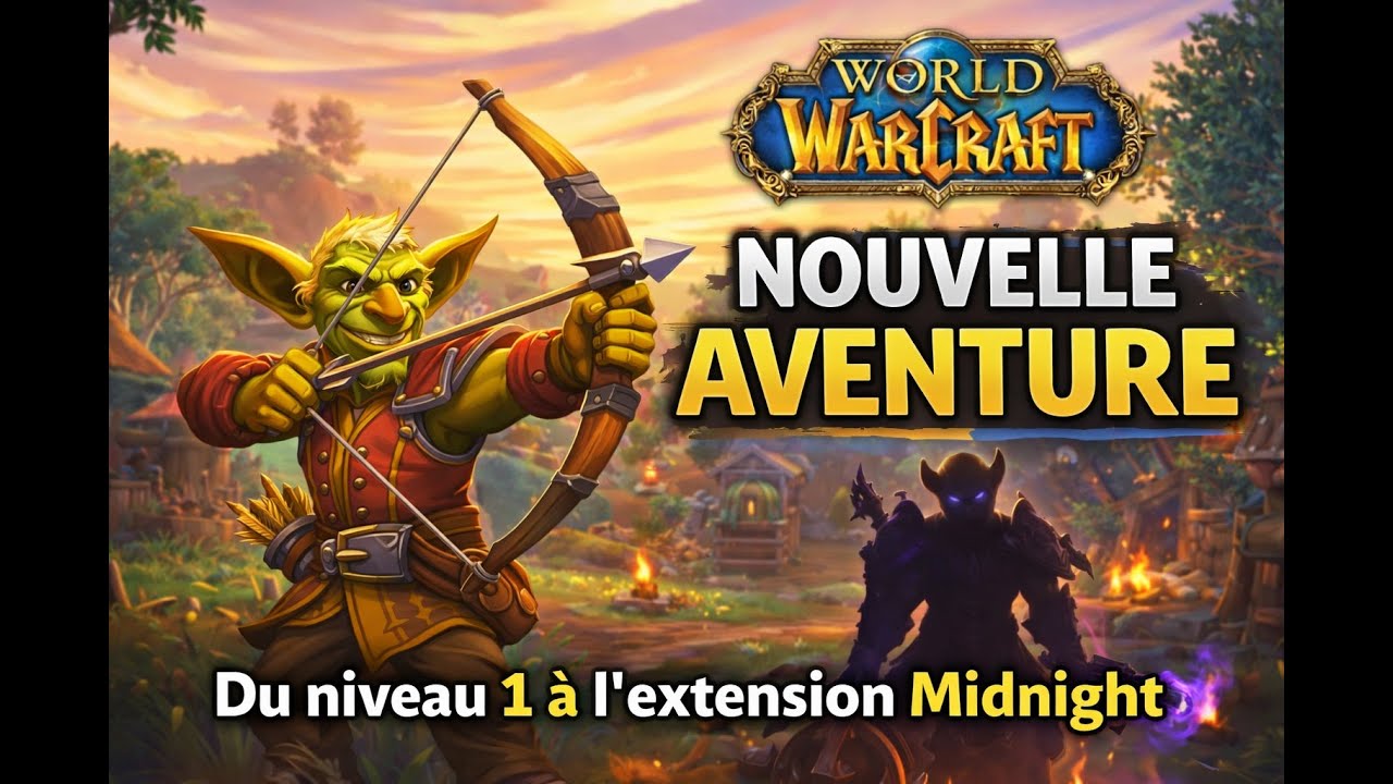 🔴 RETOUR SUR WOW | Épisode 1 – Je recommence de ZÉRO 🏹 Hunter Gobelin (en route vers Midnight)
