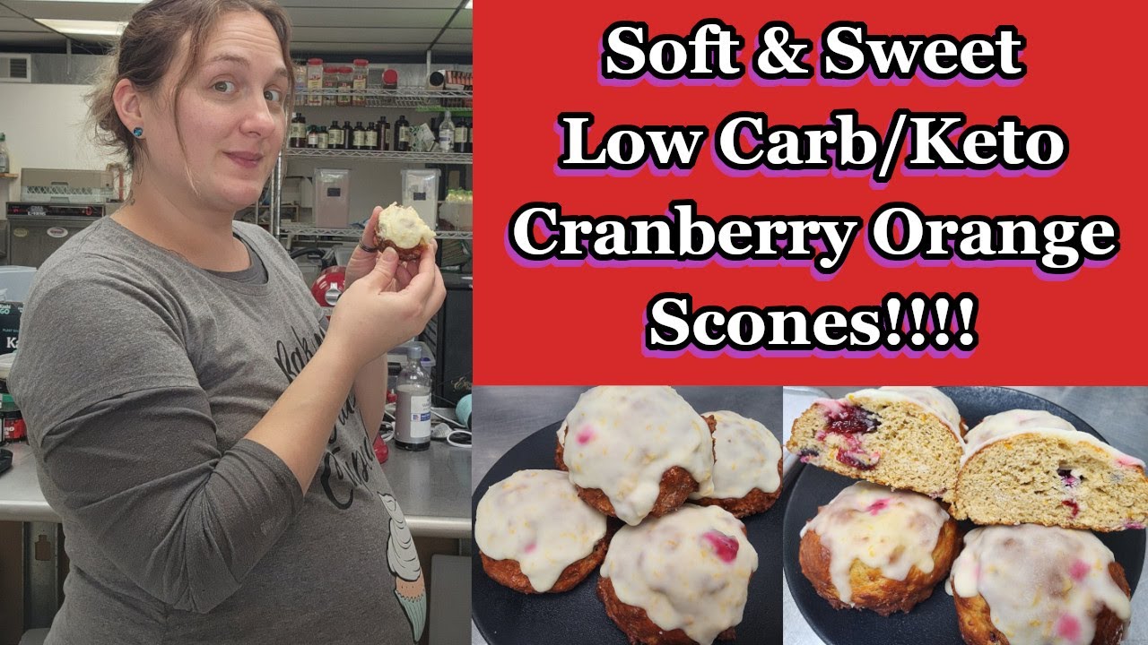Keto/Low Carb Cranberry Orange Scones