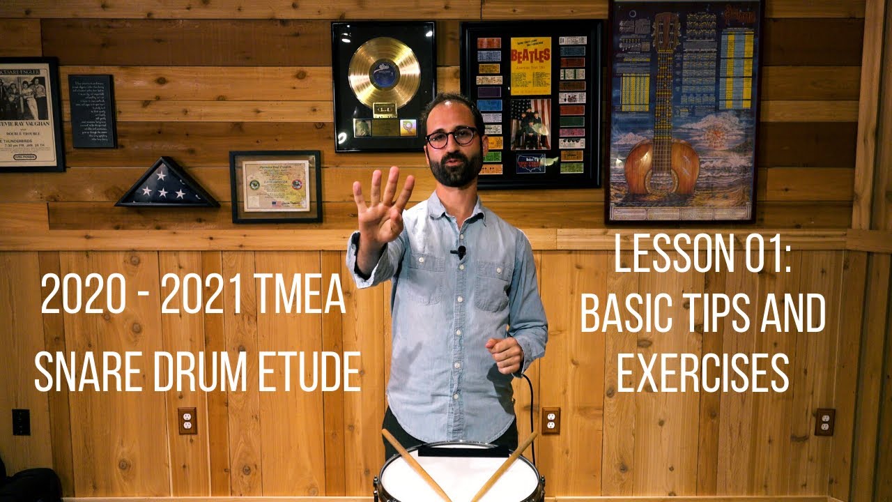2020-2021 TMEA All State Snare Drum Etude, Lesson 01: Introduction