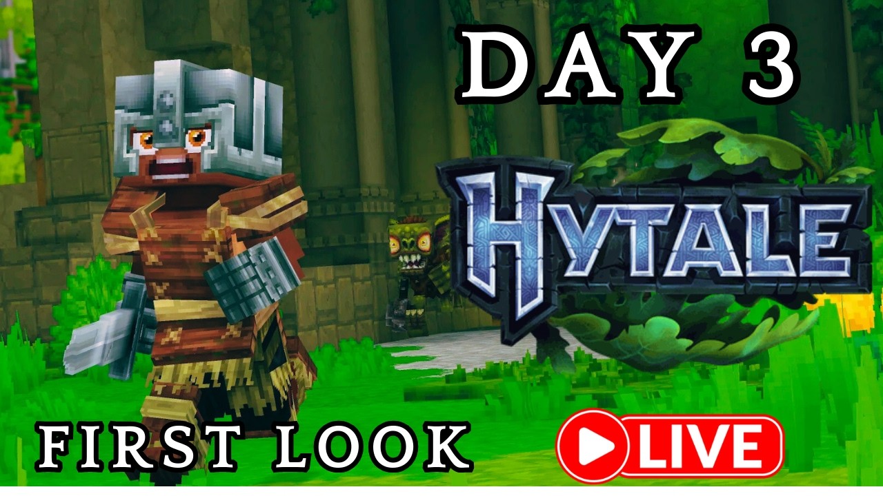 HYTALE Gameplay DAY 3 Survival Walkthrough FULL GAME No Commentary Minecraft 2