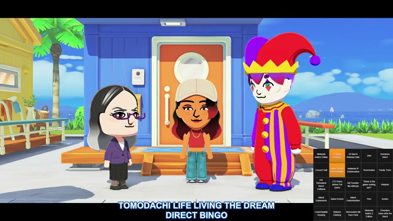 VOD: Tomodachi Life Living the Dream Direct Bingo