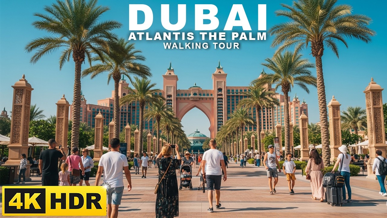 🇦🇪 Dubai 4k |  Atlantis The Palm Dubai Walk | No Commentary | 4k Walk & Captions
